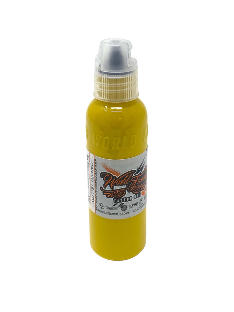 World Famous Tattoo Ink - Individual Bottles Yellow & Brown Collection