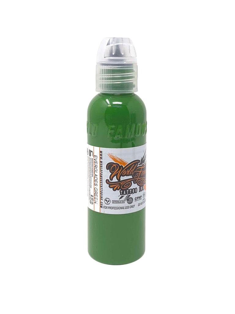 World Famous Tattoo Ink - Individual Bottles Green Collection