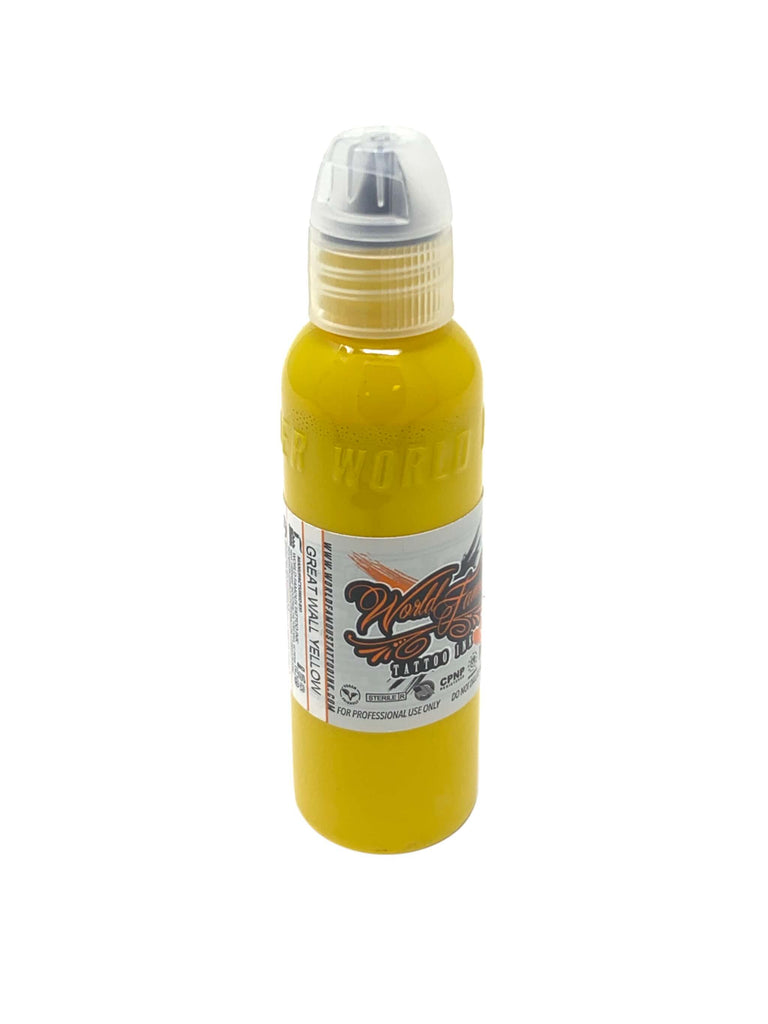 World Famous Tattoo Ink - Individual Bottles Yellow & Brown Collection