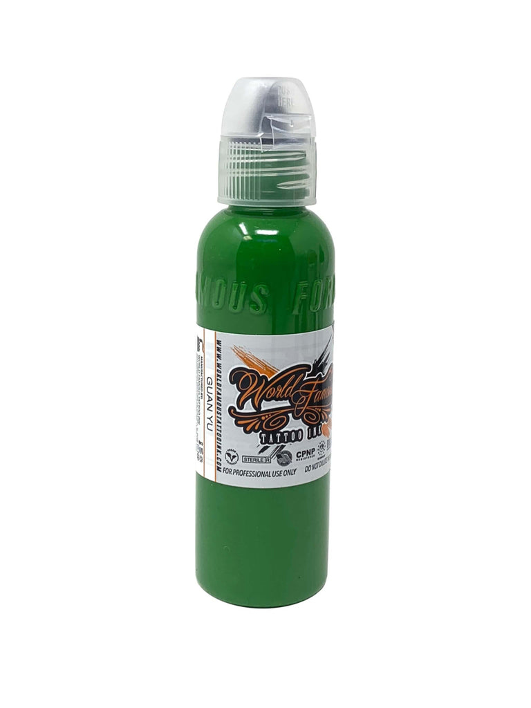 World Famous Tattoo Ink - Individual Bottles Green Collection