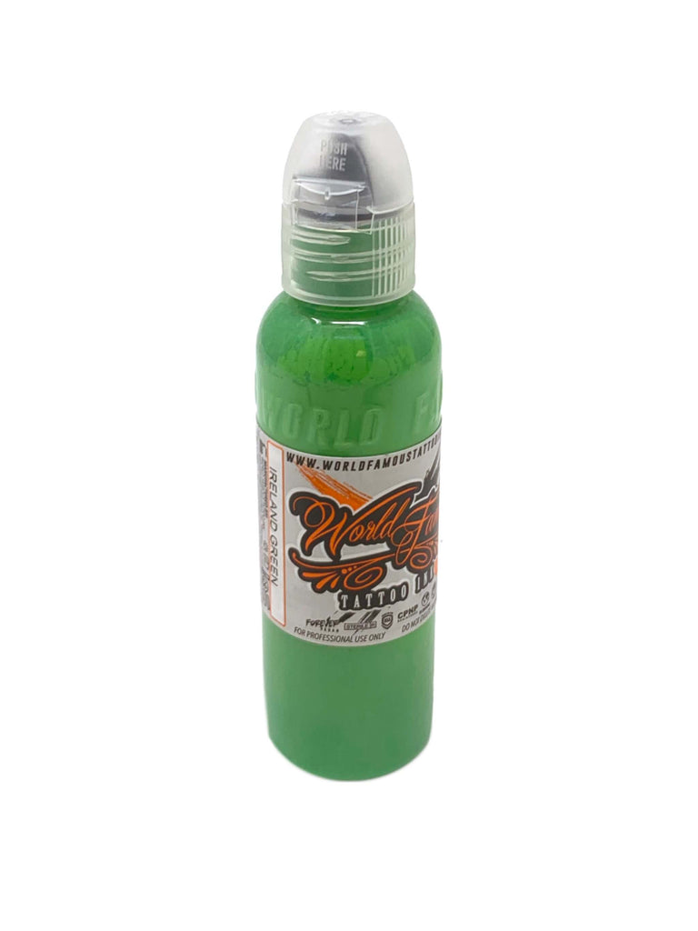 World Famous Tattoo Ink - Individual Bottles Green Collection