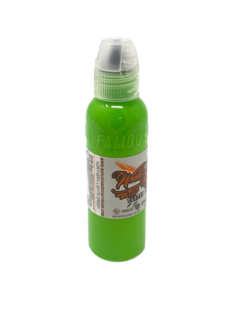 World Famous Tattoo Ink - Individual Bottles Green Collection