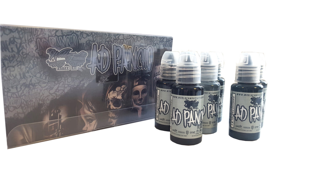 World Famous Tattoo Ink - Opaque Grey and Wash Sets